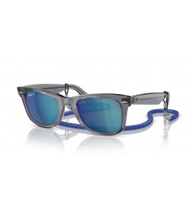 Ray-Ban RB2140 Wayfarer L (50 - 22) con lenti Grigio e Grigio cornice Occhiali da sole