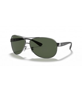 Ray-Ban RB3386 L (63 - 13) con lenti Verdi e Silver frame Occhiali da sole