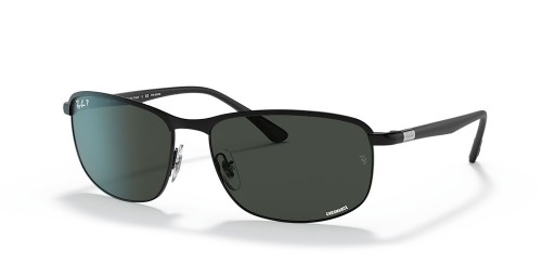 Ray-Ban RB3671CH Chromance XXL(60-16)灰色のレンズは、黒フレームサングラス
