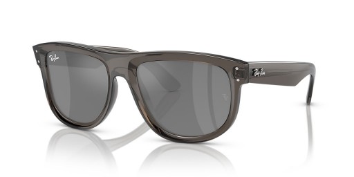 Ray-Ban RBR0501S彼氏逆L(56-18)シルバーレンズとグレーフレームサングラス
