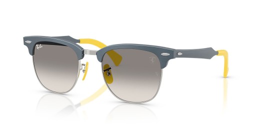 Ray-Ban RB3807Mスクーデリア-フェラーリの収集L(51-21)灰色のレンズ、ブルーフレームサングラス