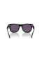 Ray-Ban RBR0502S Wayfarer逆S(50-22)の紫色のレンズは、黒フレームサングラス
