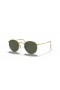 Ray-Ban RB3447属の伝説Gold L(53-21)グリーンレンズ-ゴールドフレームサングラス