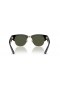 Ray-Ban RB0316SメガClubmaster L(50-21)グリーンレンズは、黒フレームサングラス