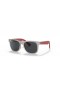 Ray-Ban RB9069SジャスティンキッズS(48-16)灰色のレンズとグレーフレームサングラス