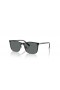 Ray-Ban RB9551SキッズS(48-16)灰色のレンズは、黒フレームサングラス