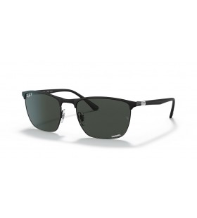 Ray-Ban RB3686Chromance XL(57-19)灰色のレンズは、黒フレームサングラス