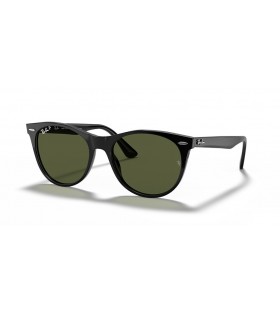 Ray-Ban RB2185Wayfarer IIã‚¯ãƒ©ã‚·ãƒƒã‚¯L(55-18)ã‚°ãƒªãƒ¼ãƒ³ãƒ¬ãƒ³ã‚ºã¯ã€é»’ãƒ•ãƒ¬ãƒ¼ãƒ ã‚µãƒ³ã‚°ãƒ©ã‚¹
