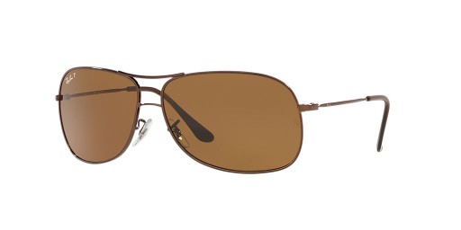 Ray-Ban RB3267 L (64 - 13) med Brune linser og Brown frame Solbriller