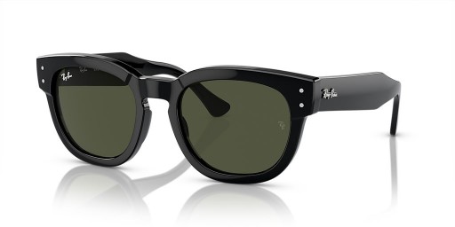Ray-Ban RB0298SF Mega Hawkeye L (53 - 21) med Grønne linser og Svart frame Solbriller