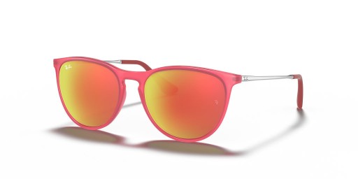 Ray-Ban RB9060S Erika Barn M (50 - 15) med Røde linser og Rosa frame Solbriller