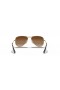 Ray-Ban RB9506S Aviator Barn M (50 - 13) med Brune linser og Gull frame Solbriller