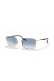 Ray-Ban RB3684 XL (58 - 18) med Blå linser og Gull frame Solbriller