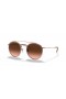 Ray-Ban RB3647N Runde Dobbel Bro M (51 - 22) med Brune linser og Kobber frame Solbriller
