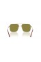 Ray-Ban RB3758 Ari Bio-Basert L (56 - 16) med Grønne linser og Gull frame Solbriller