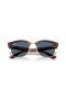 Ray-Ban RBR0504S Clubmaster Omvendt S (51 - 21) med Blå linser og Gull frame Solbriller