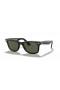 Ray-Ban RB2140F Original Wayfarer Classic XL (54 - 18) med Grønne linser og Svart frame Solbriller