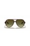 Ray-Ban RB4125 Katter 5000 Klassiske M (59 - 13) med Grønne linser og Tortoise frame Solbriller