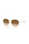 Ray-Ban RB3809 XL (55 - 20) med Brune linser og Gull frame Solbriller