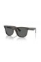 Ray-Ban RBR0502S Wayfarer Omvendt M (53 - 20) med Grå linser og Grå frame Solbriller