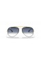 Ray-Ban RB3584N Blaze Aviator XL (61 - 13) med Blå linser og Gull frame Solbriller