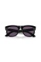 Ray-Ban RBR0502SF Wayfarer Omvendt M (53 - 20) med Fiolett linser og Svart frame Solbriller