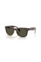 Ray-Ban RB4105 Wayfarer Folding Klassiske L (50 - 22) med Grønne linser og Tortoise frame Solbriller