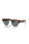 Ray-Ban RB0316S Mega Clubmaster XL (53 - 21) med Blå linser og Brown frame Solbriller