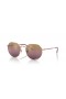 Ray-Ban RB3565 Jack Chromance M (51 - 20) med Røde linser og Rosa frame Solbriller