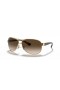 Ray-Ban RB3386 L (63 - 13) med Brune linser og Gull frame Solbriller