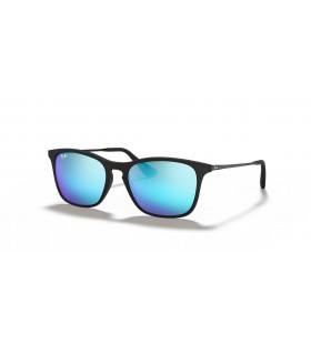 Ray-Ban RB9061SF Chris Barn L (52 - 14) med Blå linser og Svart frame Solbriller