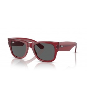 Ray-Ban RB0840S Mega Wayfarer Bio-Baserte M (51 - 21) med Grå og Røde linser frame Solbriller