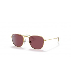 Ray-Ban RB9557S Frank Barn M (46 - 19), med Fiolett linser og Gull frame Solbriller