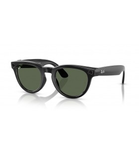 Ray-Ban RW4009F Ray-Ban | Meta Lav Bro Passer Headliner L (51 - 23) med Grønne linser og Svart frame Solbriller