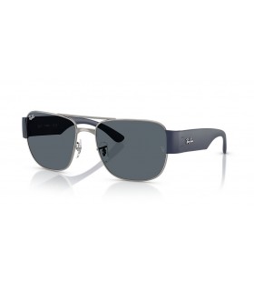 Ray-Ban RB3756 XL (56 - 18) med Blå linser og Sølv frame Solbriller