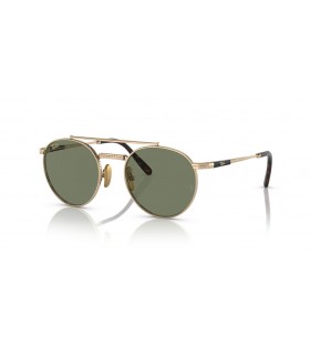 Ray-Ban RB8237 Runde II Titanium S (50 - 20) med Grønne linser og Gull frame Solbriller