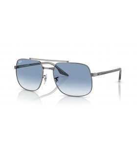 Ray-Ban RB3699 M (56 - 18) med Blå linser og Sølv frame Solbriller