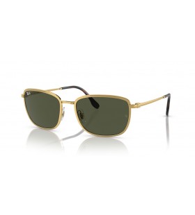 Ray-Ban RB3705 XL (57 - 19), med GrÃ¸nne linser og Gull frame Solbriller