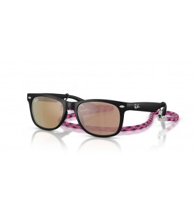 Ray-Ban RB9052S Nye Wayfarer Barna Sommeren Kapsel S (47 - 15) med Oransje linser og Svart frame Solbriller