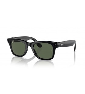 Ray-Ban RW4006 Ray-Ban | Meta Wayfarer M (50 - 22) med GrÃ¸nne linser og Svart frame Solbriller