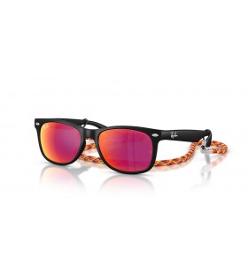 Ray-Ban RB9052S Nye Wayfarer Barna Sommeren Kapsel S (47 - 15) med Brune linser og Svart frame Solbriller