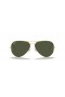 Okulary przeciwsłoneczne Ray-Ban RB3026 Aviator Large Metal II XXL (62-14) z zielonymi soczewkami i złotej oprawce