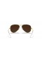 Okulary przeciwsłoneczne Ray-Ban RB3025 Aviator z lampą błyskową XL (58-14) z zielonymi soczewkami i złotej oprawce