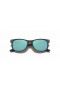 Okulary przeciwsłoneczne Ray-Ban RB9052S New Wayfarer Kids S (47-15) z niebieskimi soczewkami i czarnej oprawce