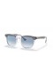 Okulary przeciwsłoneczne Ray-Ban RB2298 Hawkeye M (52-21) z niebieskimi soczewkami i szarej oprawce