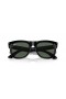 Okulary przeciwsłoneczne Ray-Ban RBR0502S Wayfarer Reverse S (50-22) z zielonymi soczewkami i czarnej oprawce