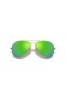 Okulary przeciwsłoneczne Ray-Ban RB3025 Aviator z lampą błyskową XL (58-14) z zielonymi soczewkami i złotej oprawce