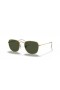 Okulary przeciwsłoneczne Ray-Ban RB3857 Frank S (51-20) z zielonymi soczewkami i złotej oprawce
