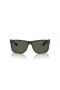 Okulary przeciwsłoneczne Ray-Ban RB4165F Justin Classic M (55-17) z zielonymi soczewkami i черепаховой oprawce