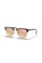 Okulary z lampą błyskową Ray-Ban Clubmaster RB3016 L (51-21) z miedzi, soczewek kontaktowych i черепаховой oprawce